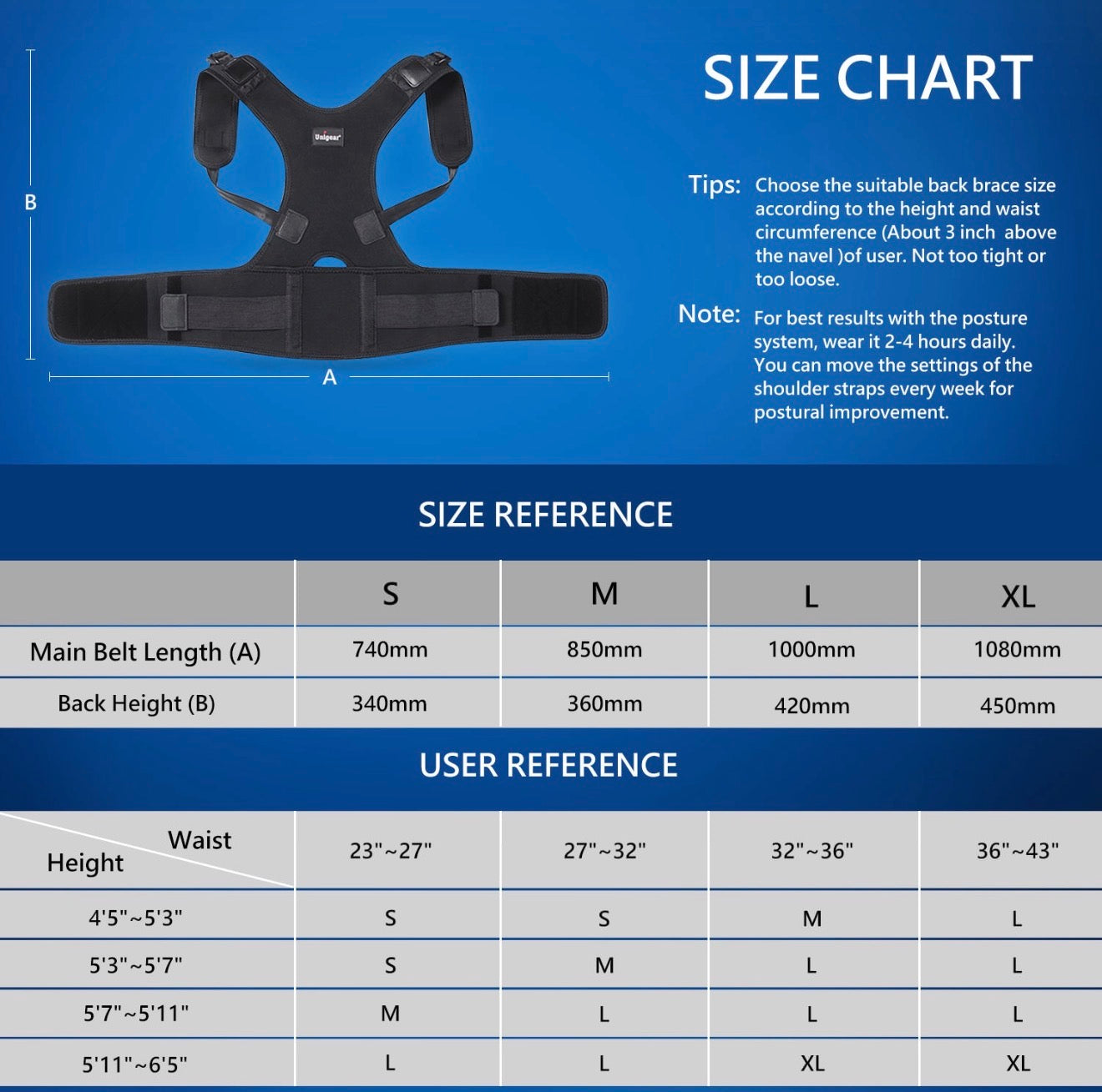 Adjustable Posture Corrector - Relieves Back Pain